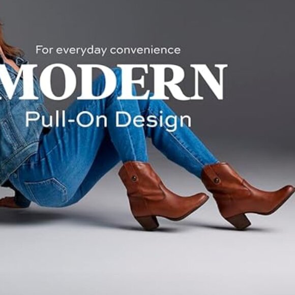 NEW FRYE Leather Jackie Button Short Boots Cognac for women 1568mn - Picture 4 of 11